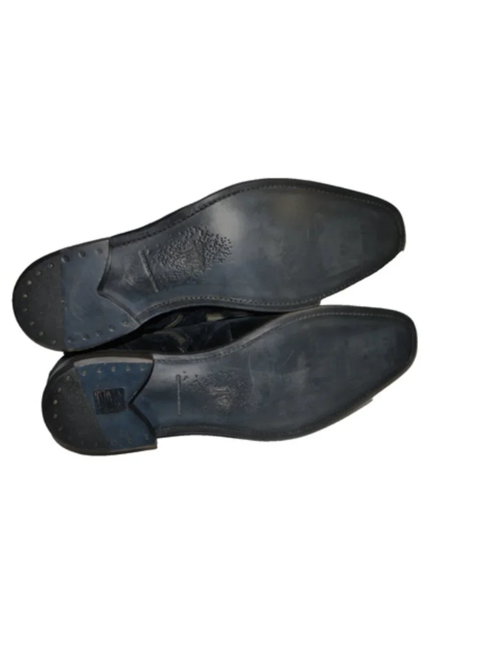 John Varvatos Amsterdam Apron Boot In Midnight Blue Size 13